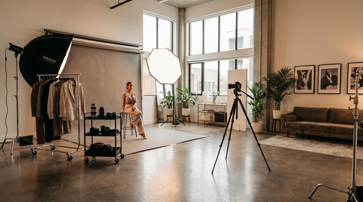 黄色仓库写真视频拍摄